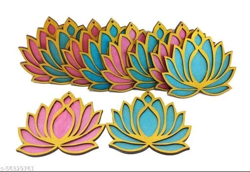 wooden lotus cutout