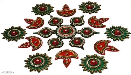 Beautiful acrylic rangoli