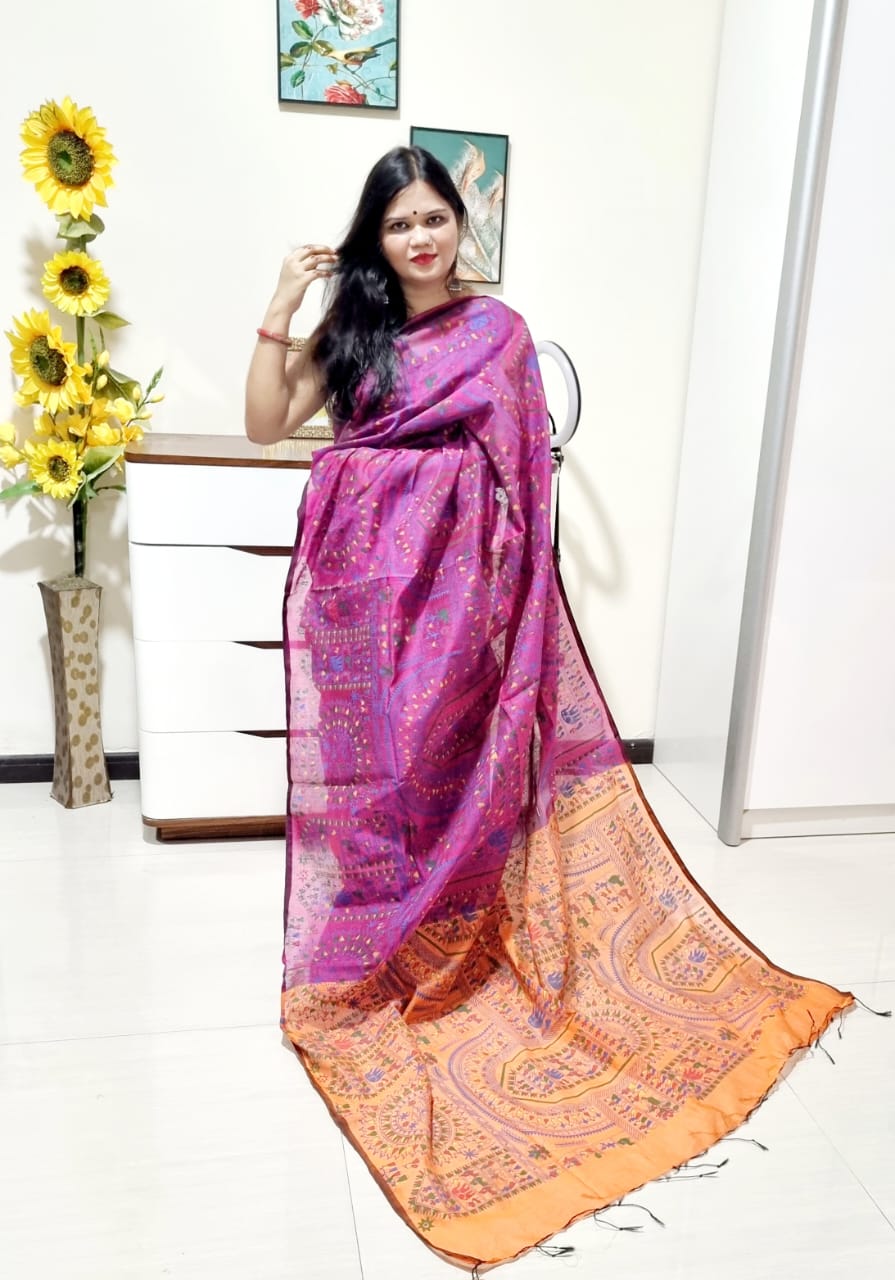 मधुबनी साड़ी