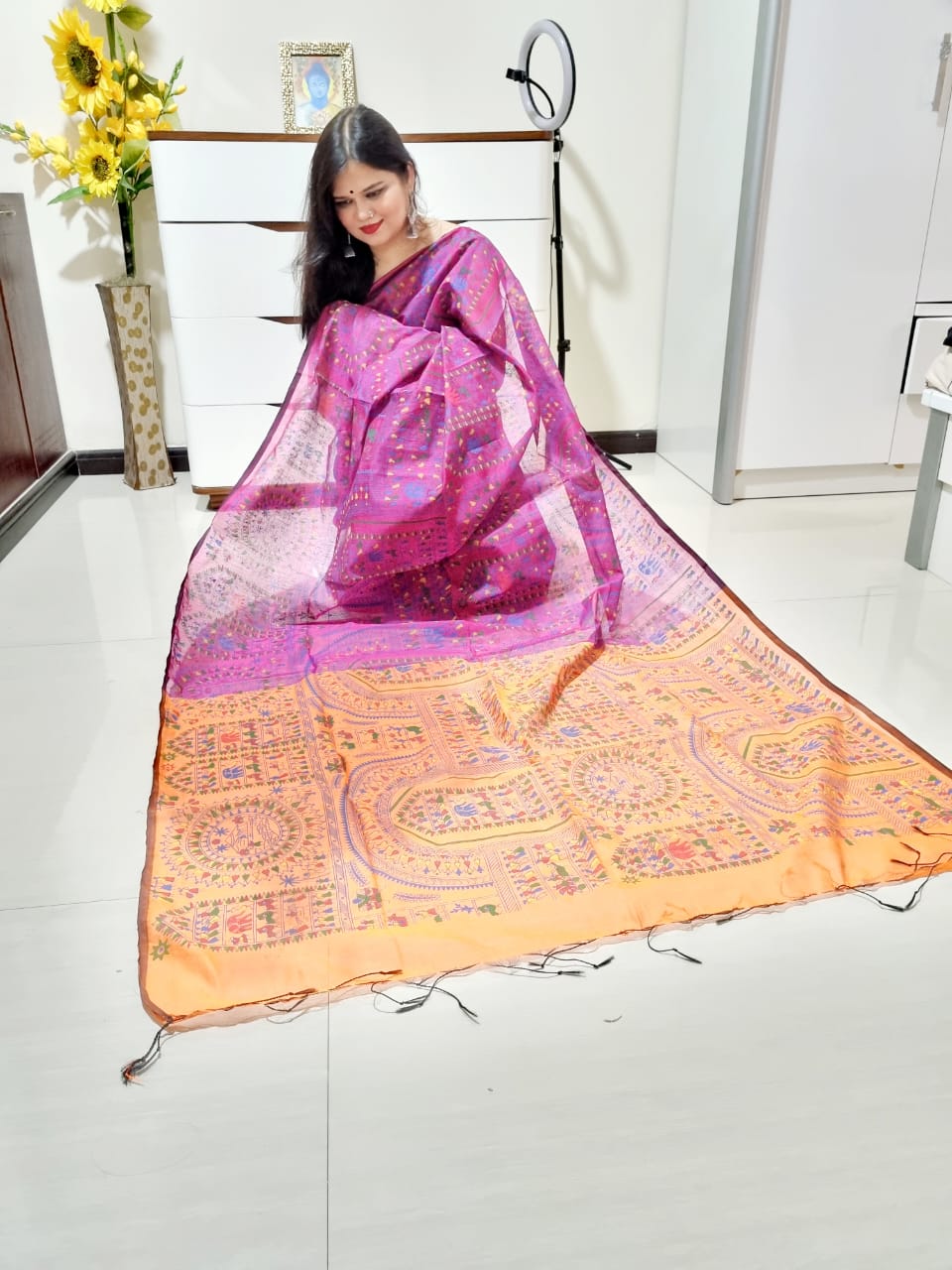 मधुबनी साड़ी