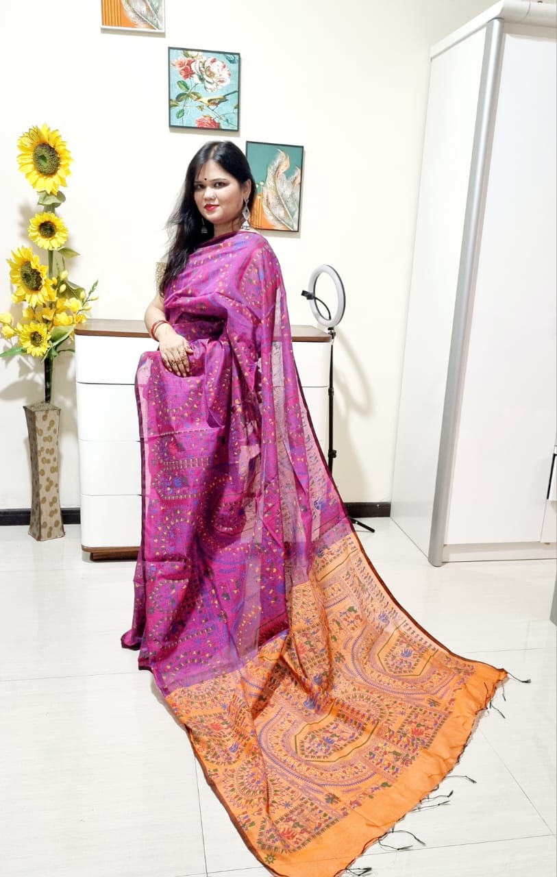 मधुबनी साड़ी