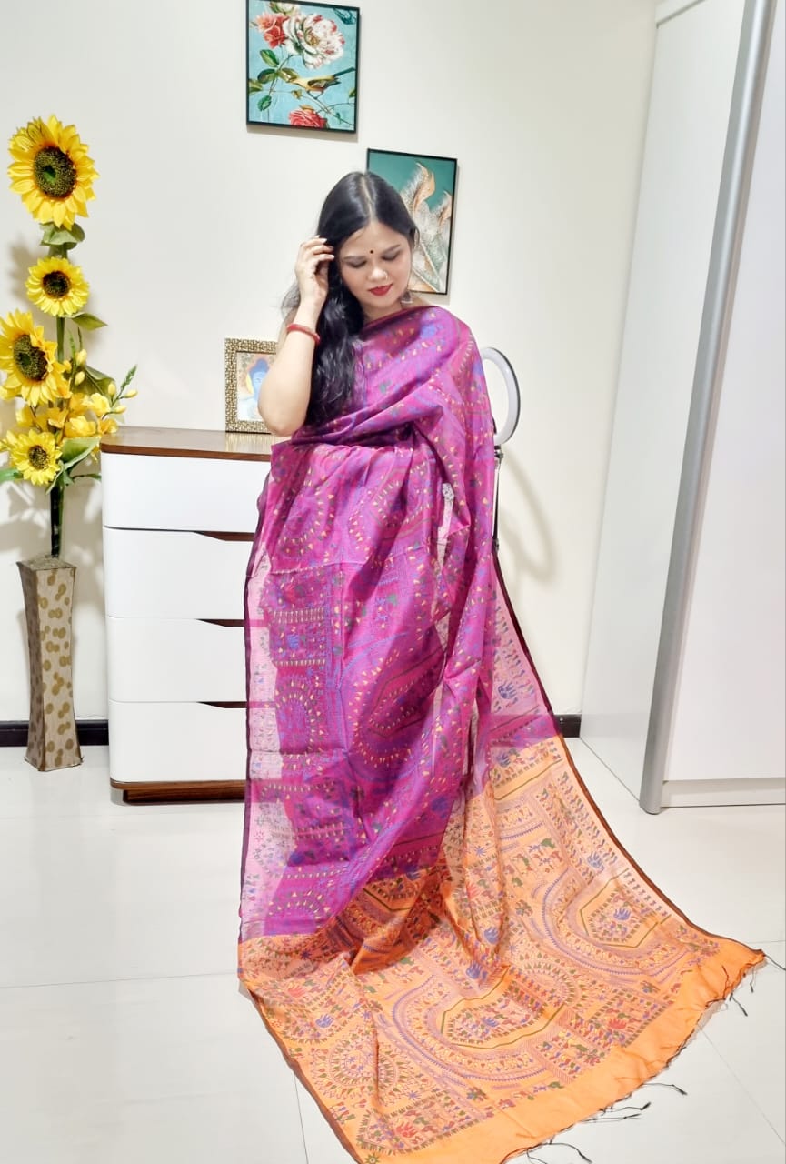 मधुबनी साड़ी