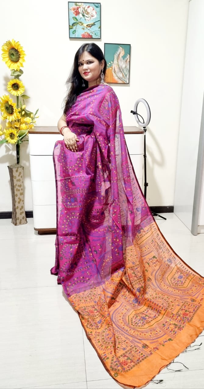 मधुबनी साड़ी