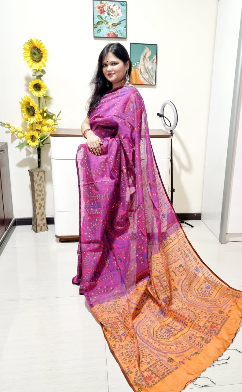 मधुबनी साड़ी