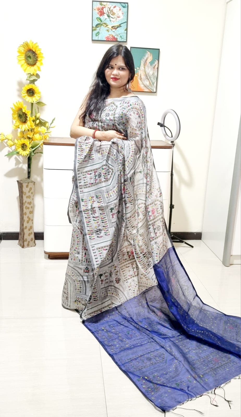 मधुबनी साड़ी