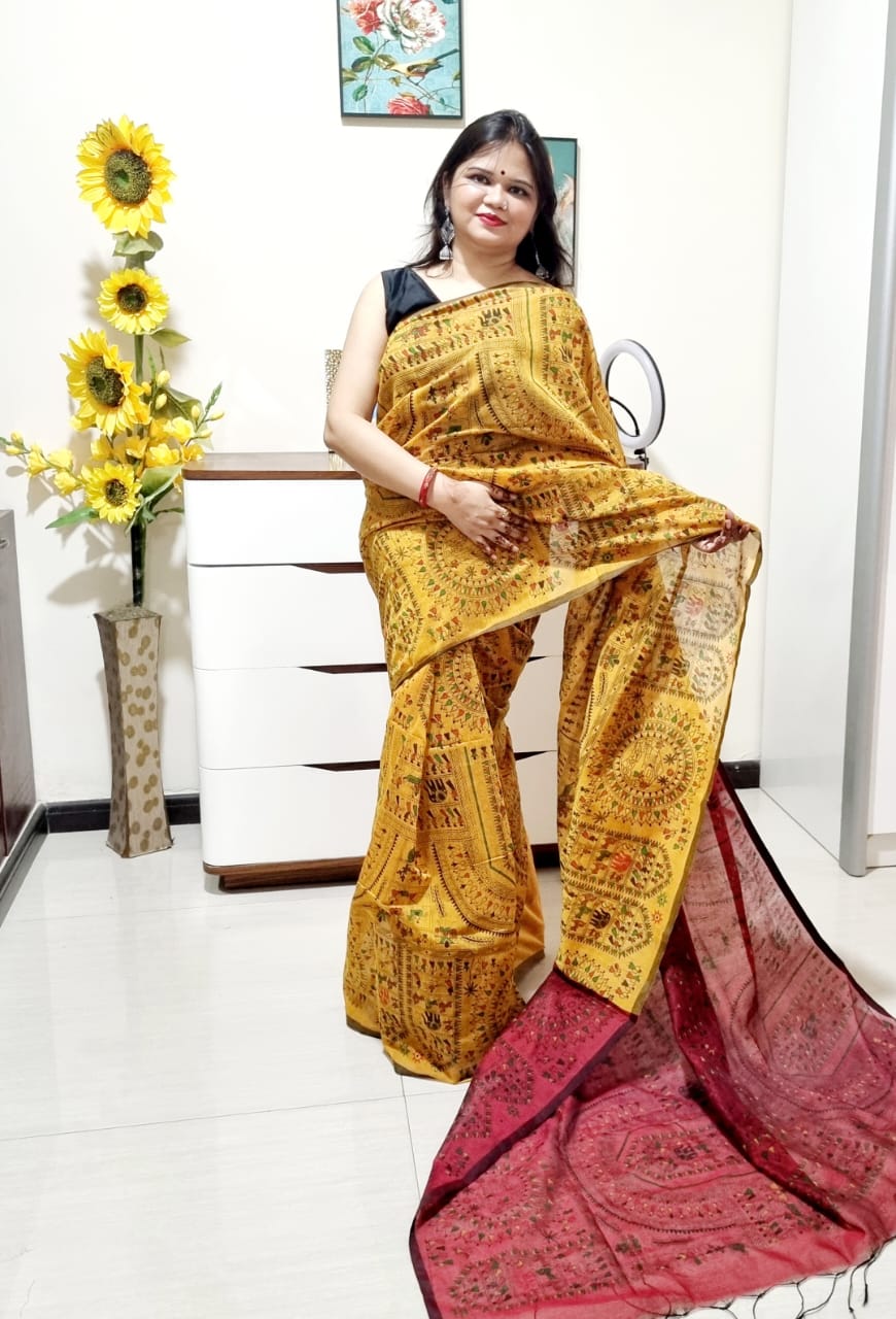 मधुबनी साड़ी