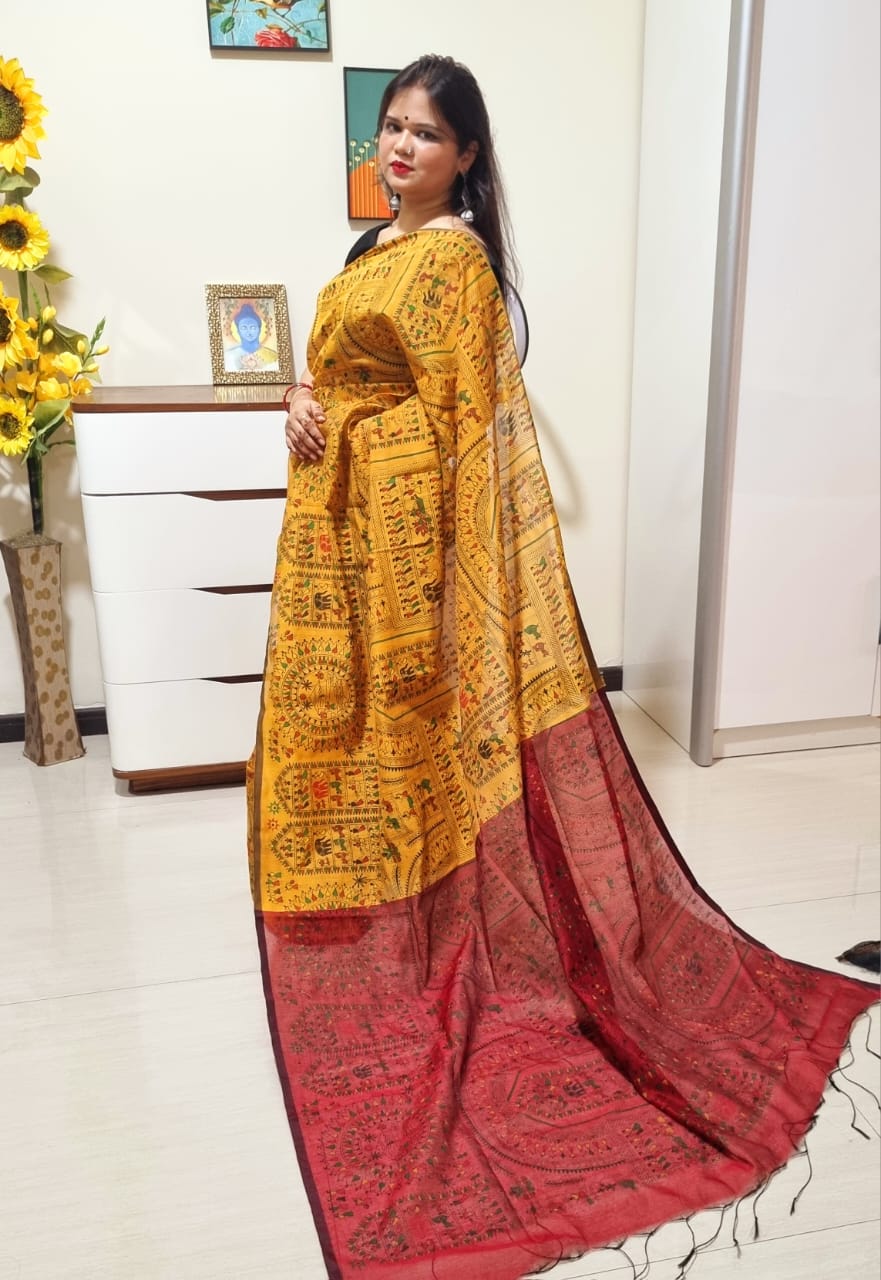 मधुबनी साड़ी