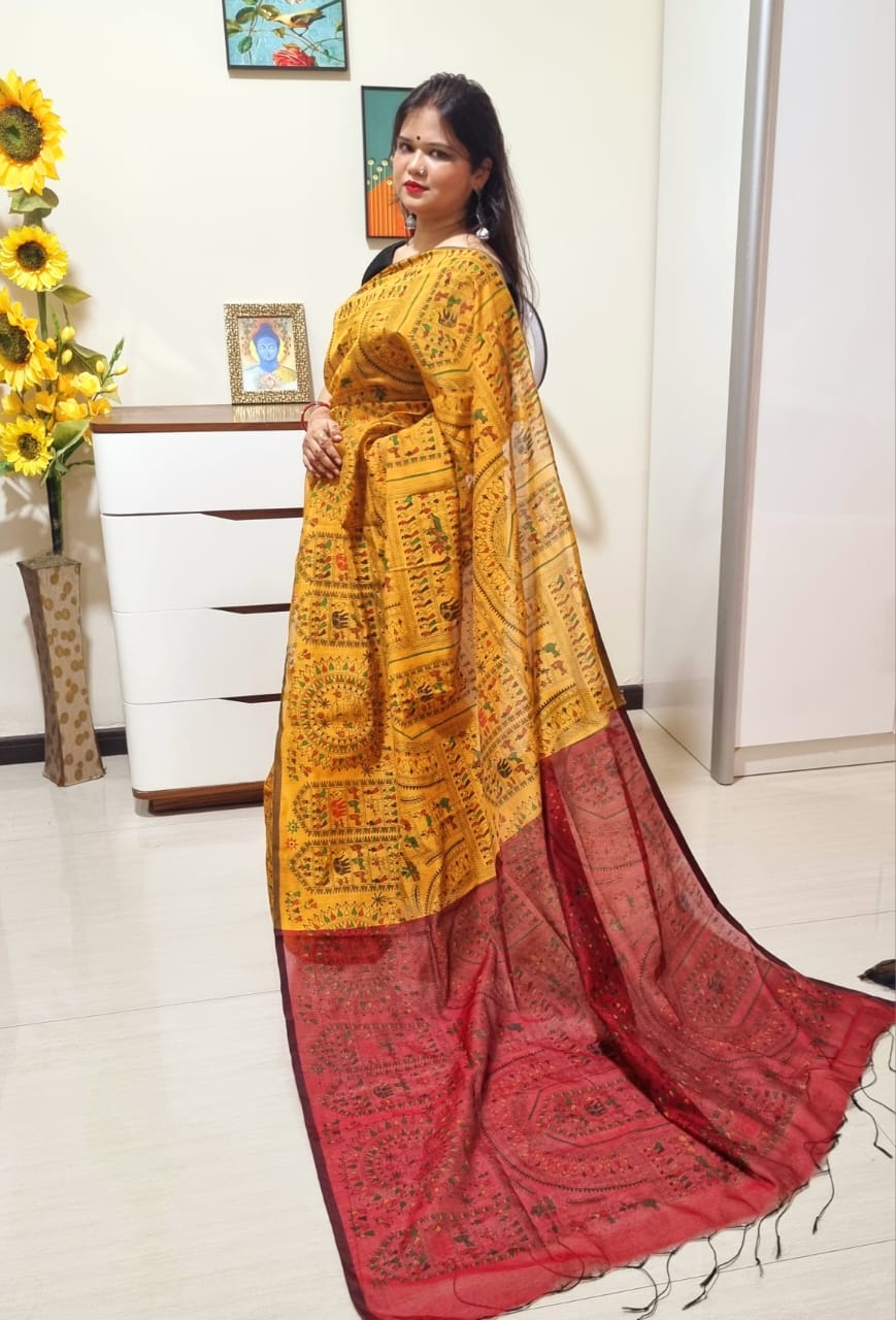 मधुबनी साड़ी