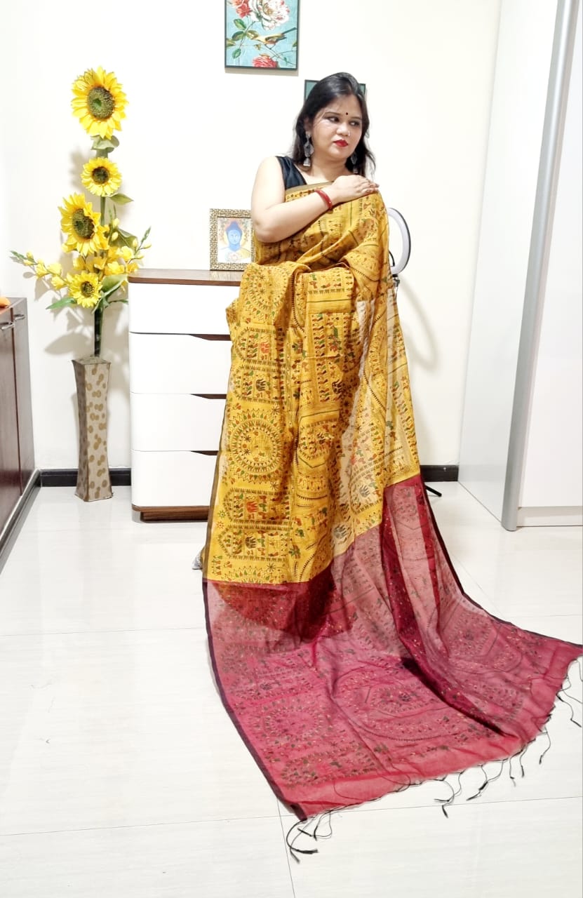 मधुबनी साड़ी