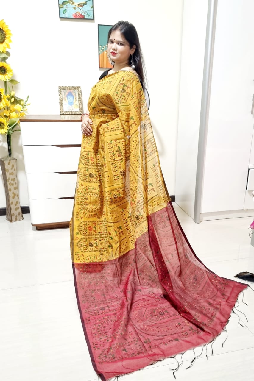 मधुबनी साड़ी