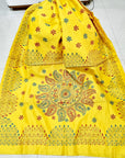 Kantha work saree