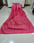 Kantha work saree