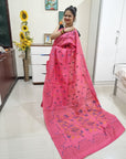 Kantha work saree