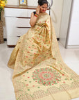 Kantha work saree