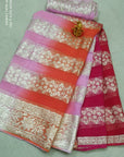 Pure Georgette Zari Saree