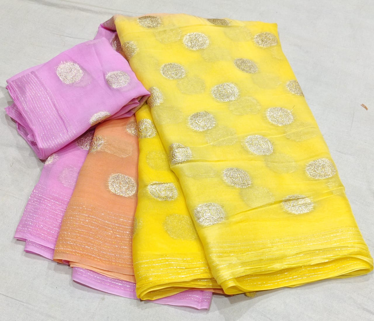 Pure Georgette Zari Saree