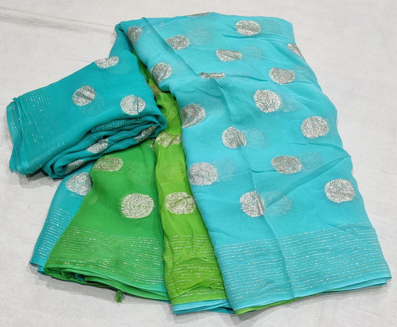 Pure Georgette Zari Saree