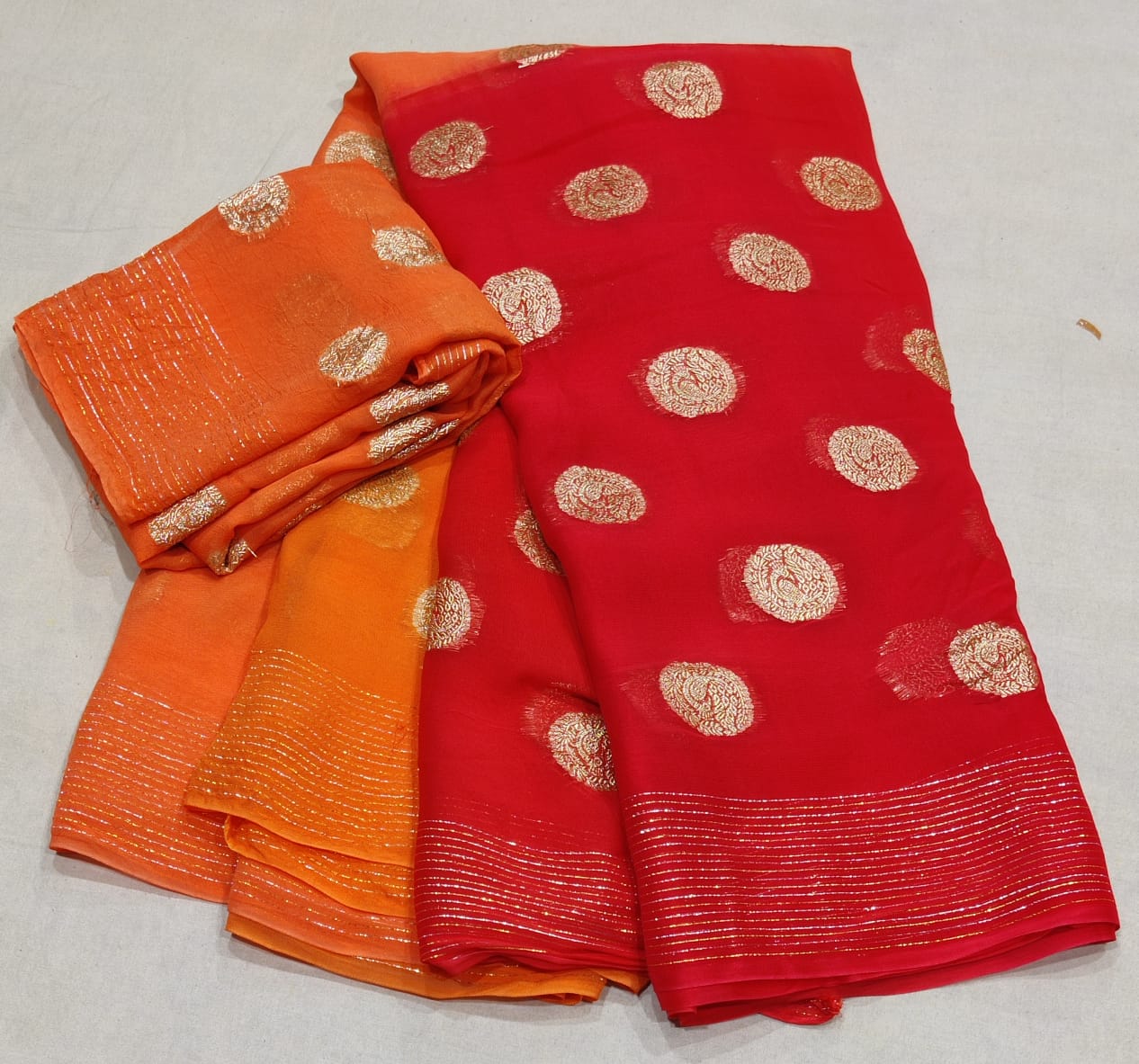 Pure Georgette Zari Saree