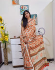 Digital printed Kashmiri silk saree