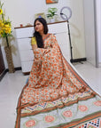 Digital printed Kashmiri silk saree