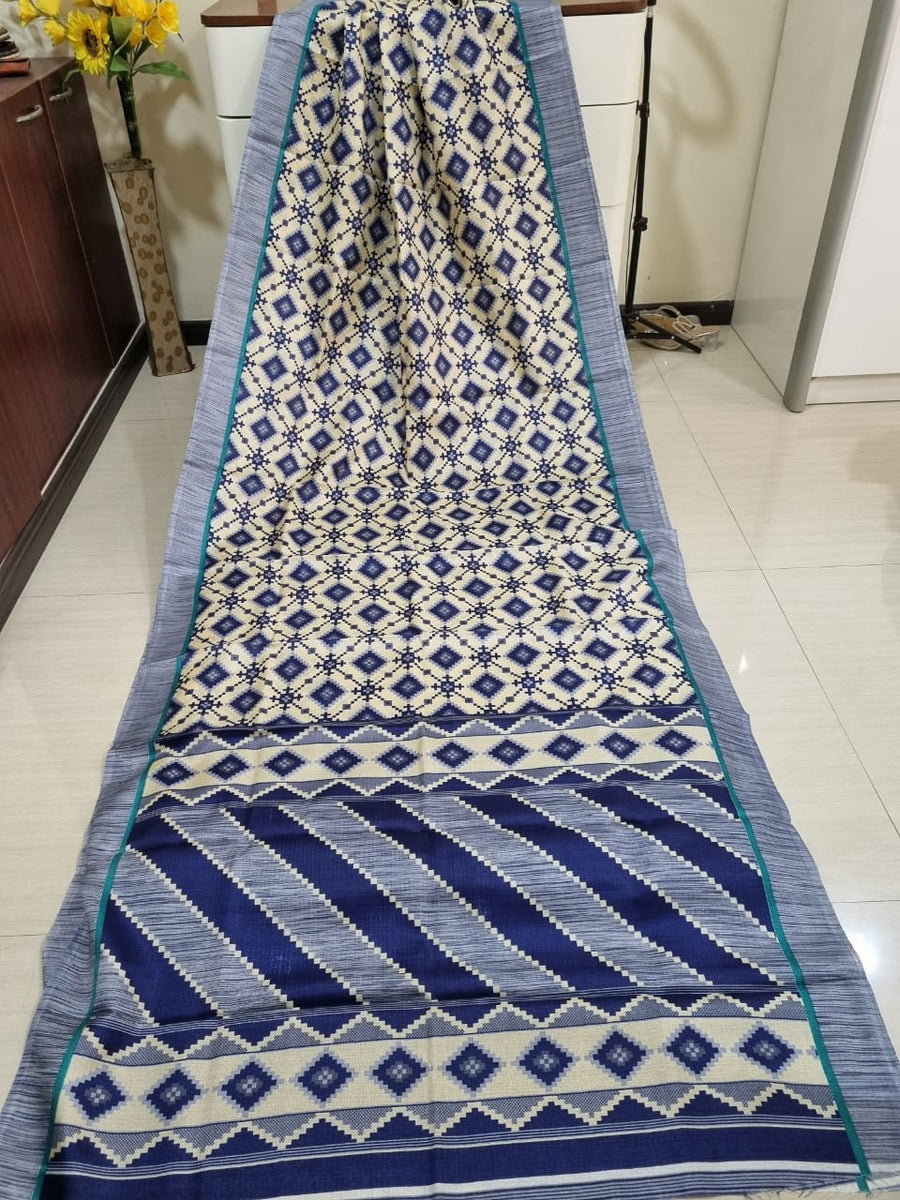 Digital printed Kashmiri silk saree