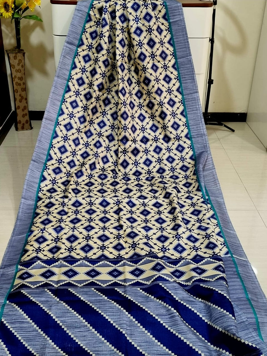 Digital printed Kashmiri silk saree