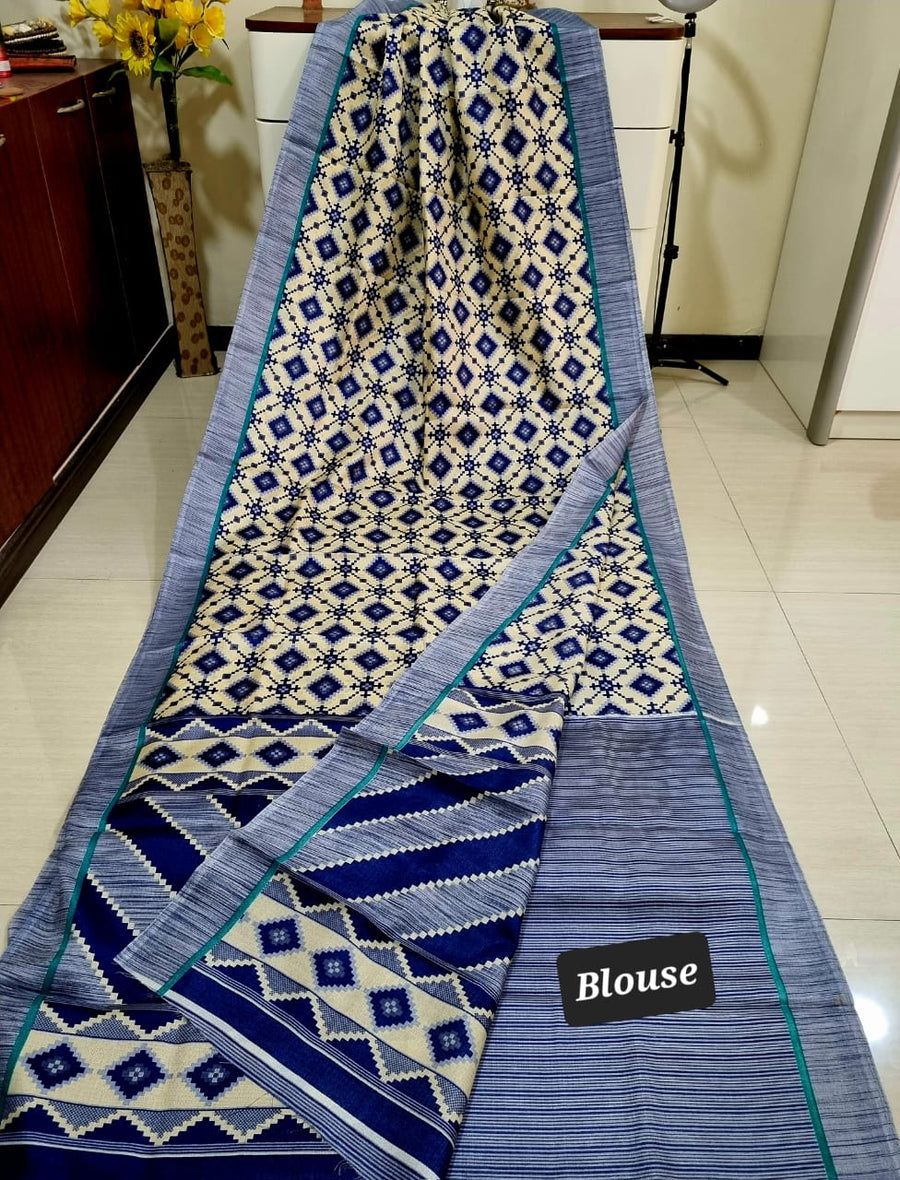 Digital printed Kashmiri silk saree