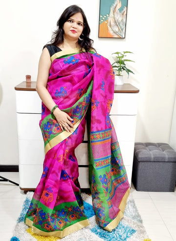 Khadi silk saree