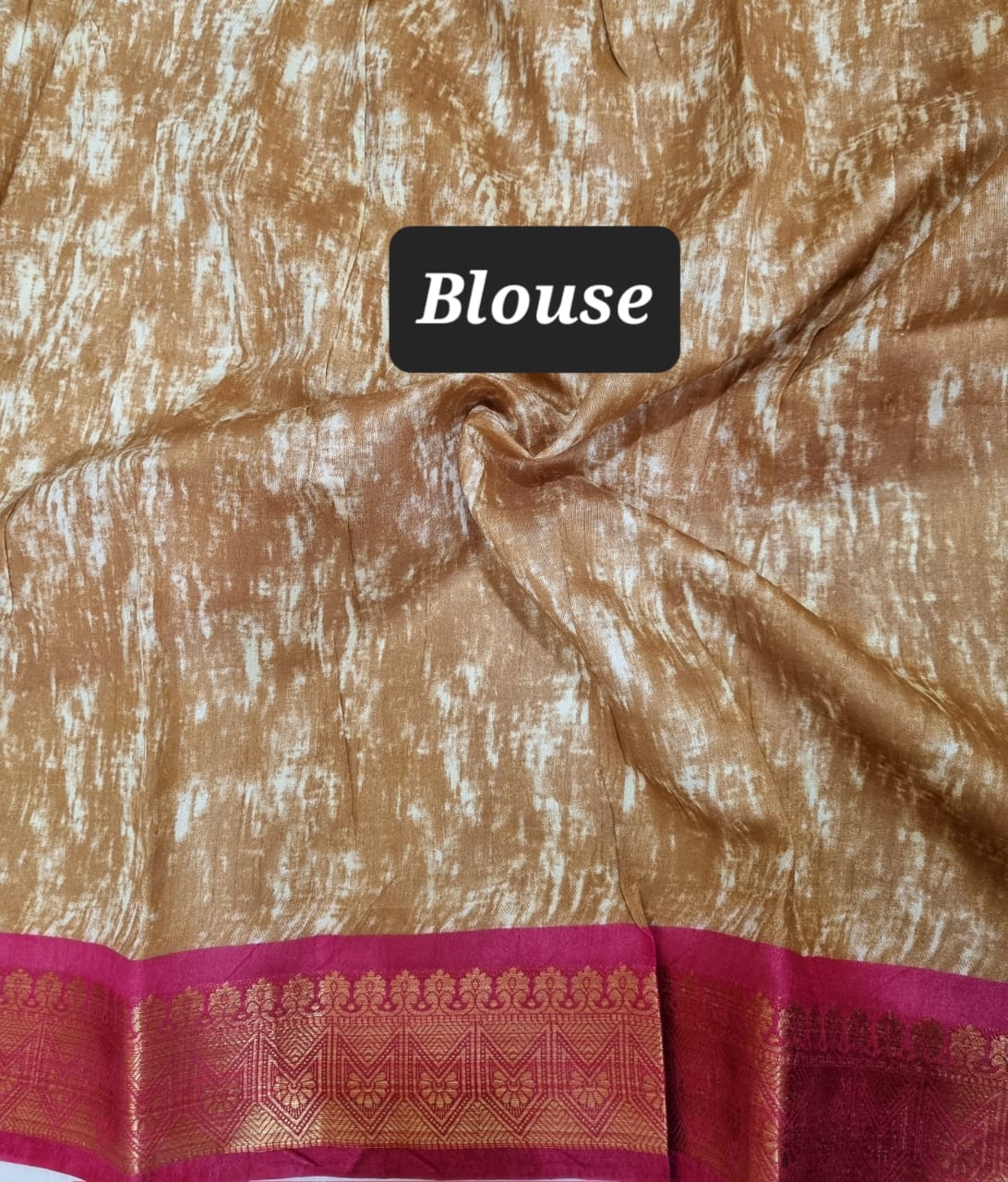 Kalamakari Print Chanderi silk saree