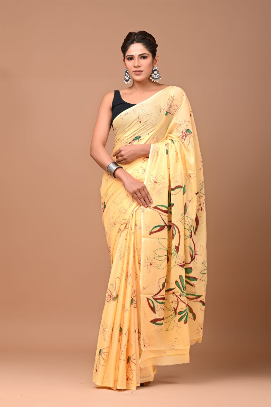 Handblock mulmul cotton