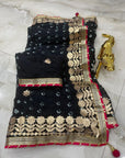 Multicolor bandhani saree