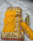 Multicolor bandhani saree