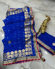 Multicolor bandhani saree