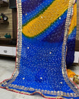 Multicolor bandhani saree