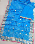 Multicolor bandhani saree