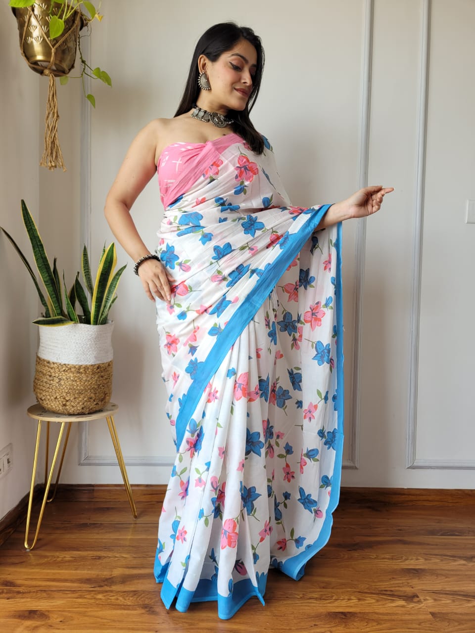 Pure Mulmul  Cotton Saree