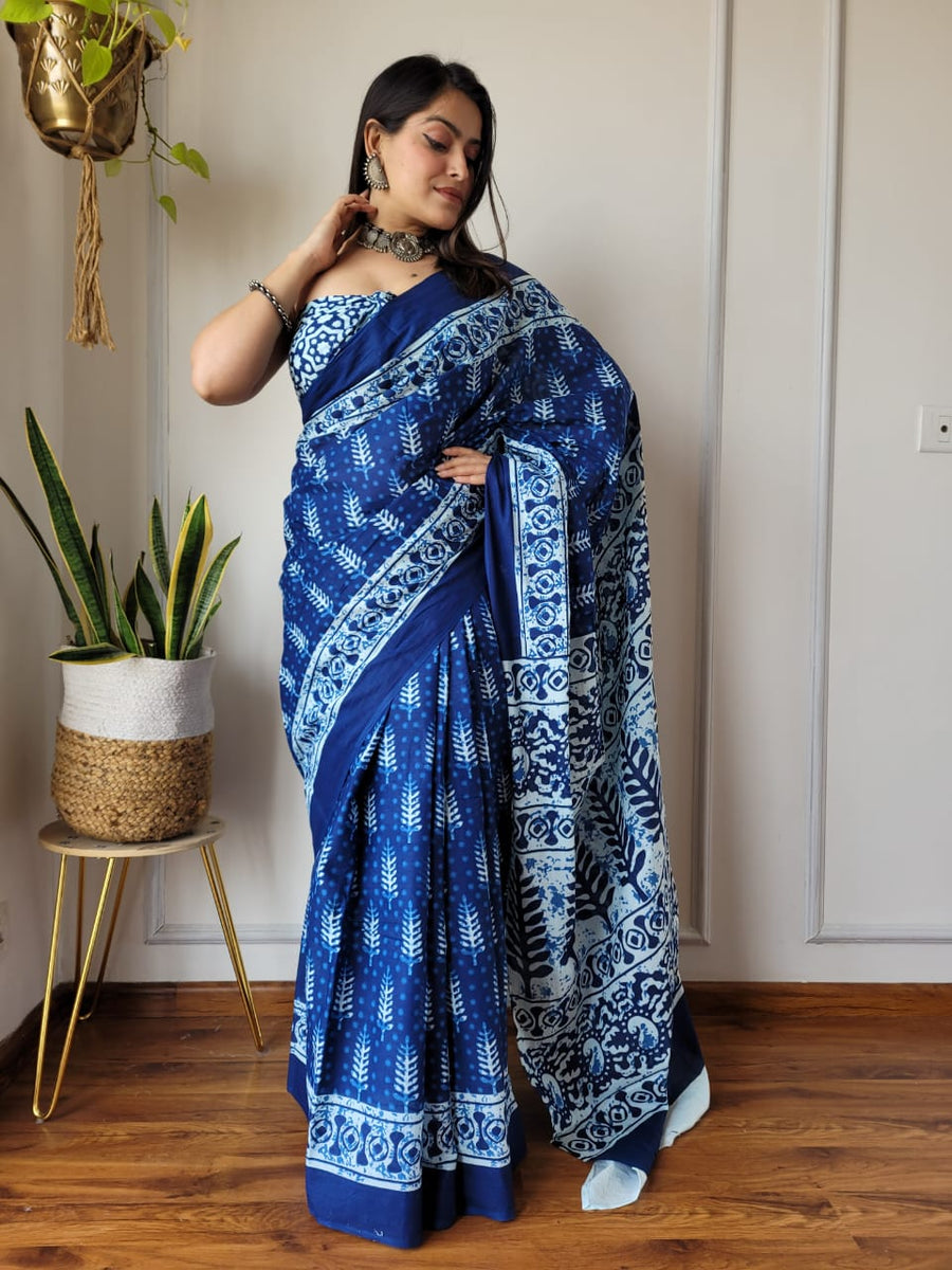 Pure Mulmul  Cotton Saree