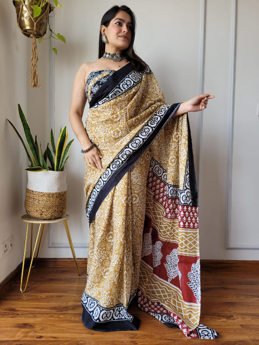 Pure Mulmul  Cotton Saree