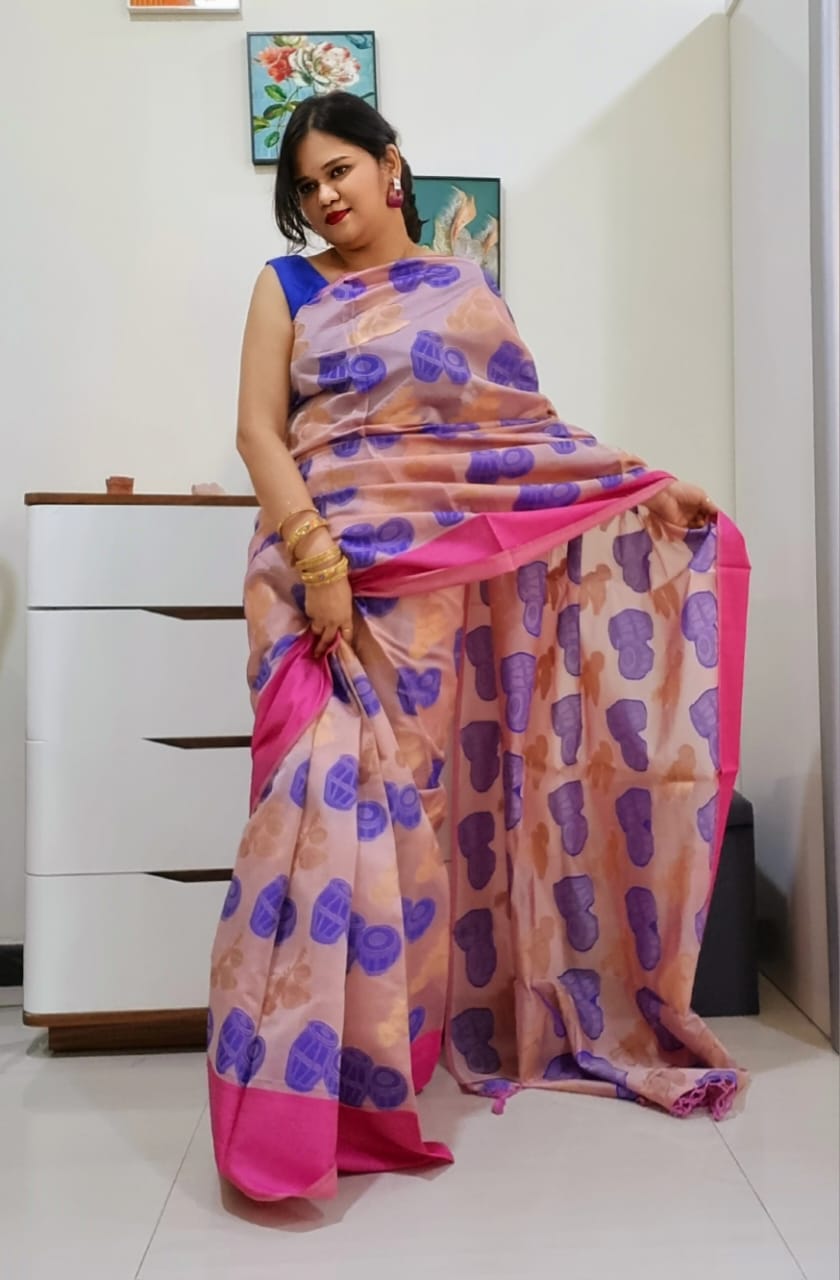 Banarsi instrument saree