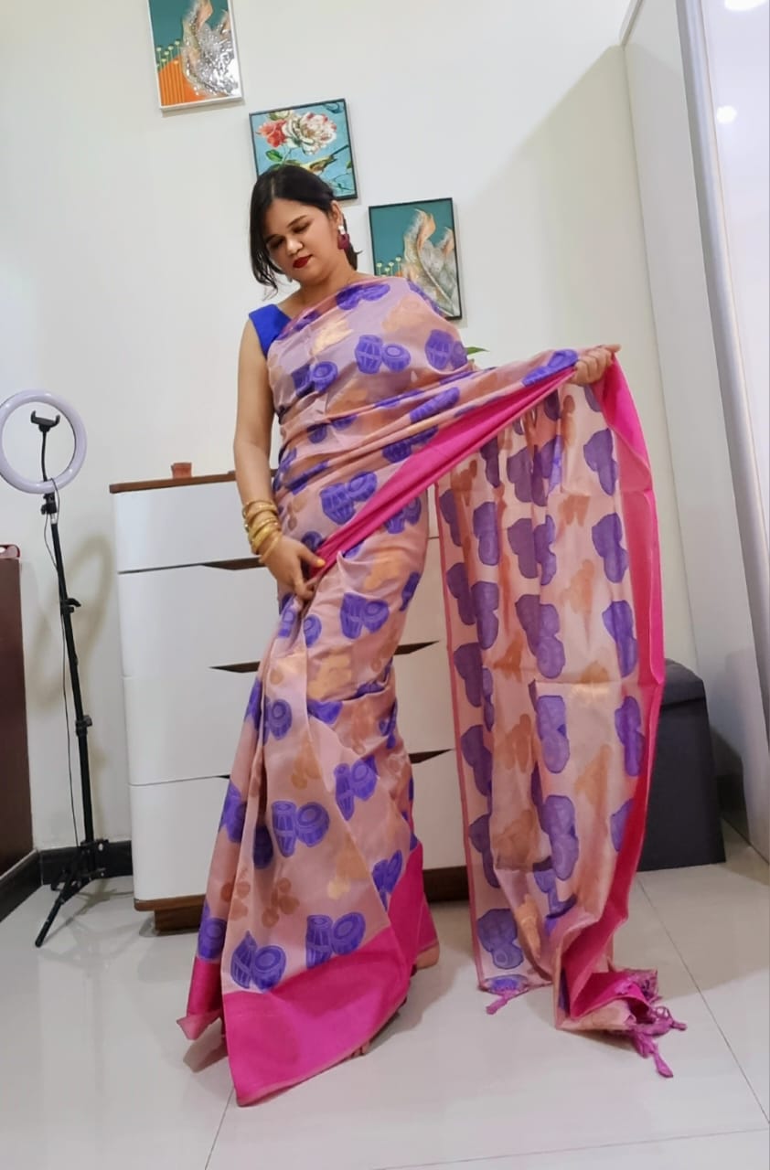 Banarsi instrument saree