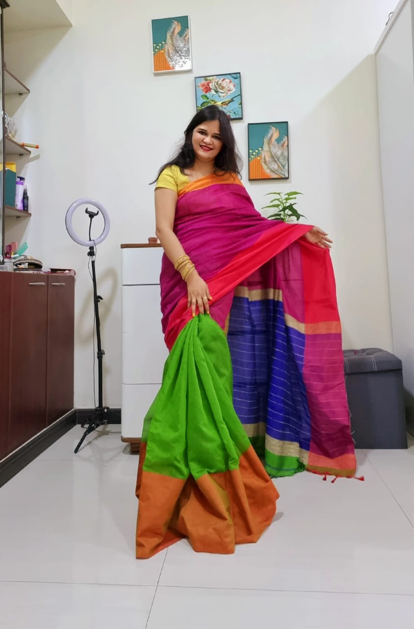 Bengal Handloom Silk-Cotton Sarees for Every Occasion