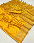 Satin Handloom weaving saree