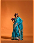 Satin Handloom weaving saree