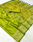 Satin Handloom weaving saree