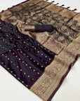 Satin Handloom weaving saree