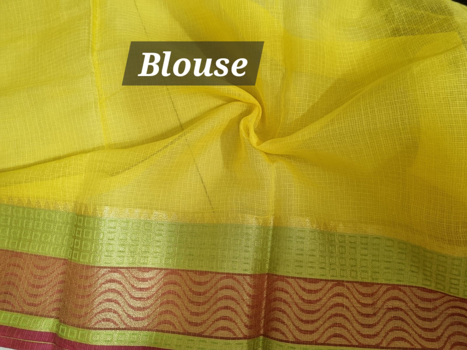 kota silk weaving yellow red paan boota saree