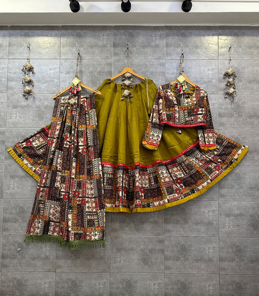 Printed Rayon chaniya choli