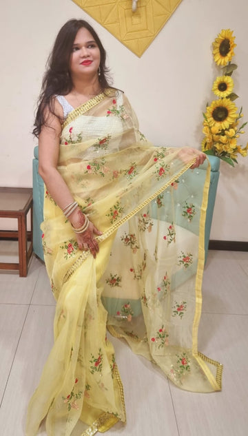 Organza Silk saree