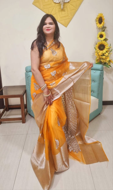 Organza Silk saree
