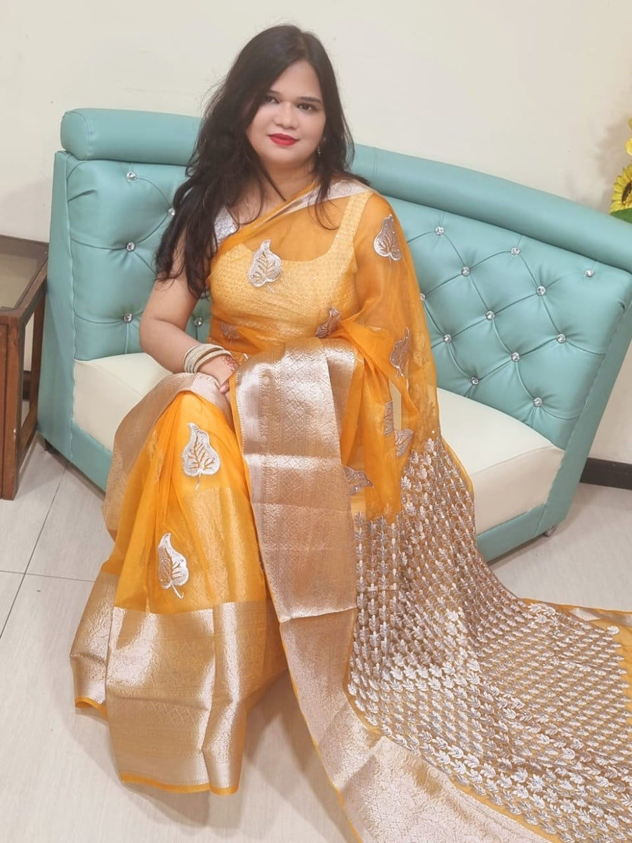 Organza Silk saree